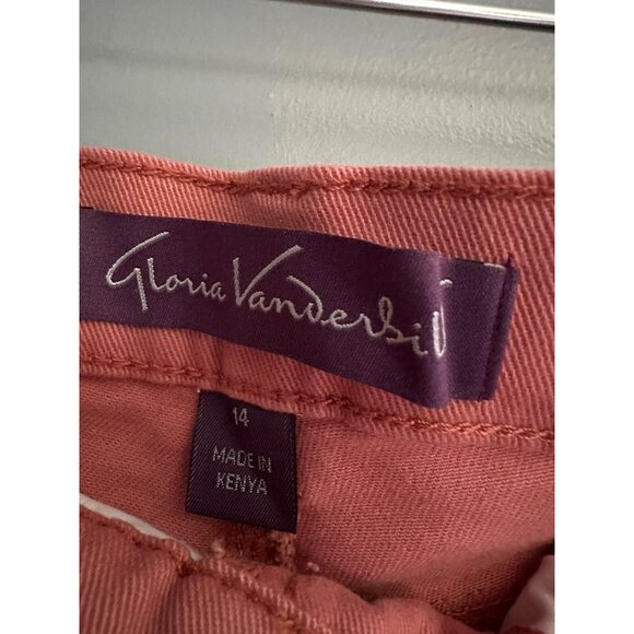 Gloria Vanderbilt Amanda Women’s Jeans 14 Peach Punch Slimming Stretch Fit - Picture 8 of 10